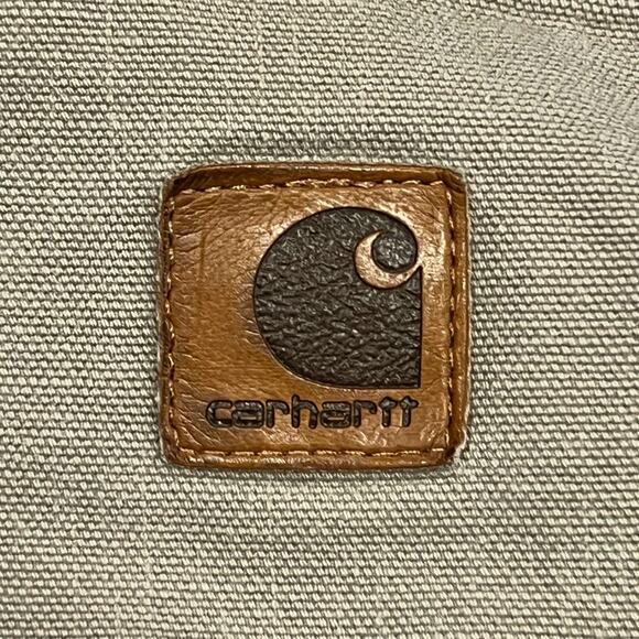 ★ Carhartt Vintage (90’s) Tan Carpenter Workwear Pants w/ Utility Pockets ★ - Picture 2 of 7